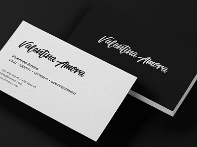 Minimal Freelance Business Card branding business design graphic design illustration modern