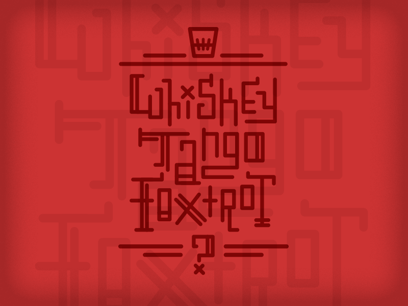 Whiskey Tango Foxtrot type typography t-shirt wtf