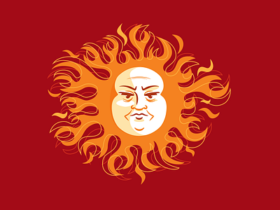 Angry Sun angry brad ruder fire rudahbee solar sun