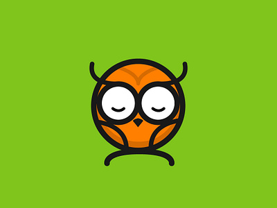 Owl concept character cute design fun hero illustration