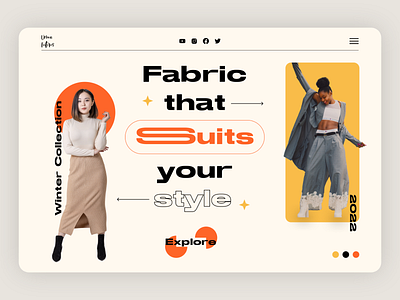 Fashion Landing Page 3d 90s apparel branding clothing design fashion graphic design illustration landing page logo modern retro typeface typography ui uiux ux vector webpage