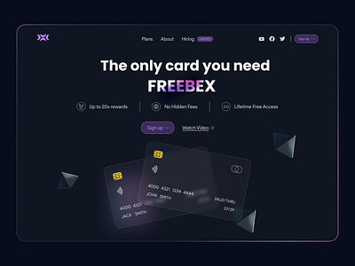 Banking - Credit Card Landing Page