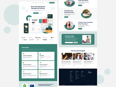 SaaS Product Landing Page landing page saas ui uiux ux website