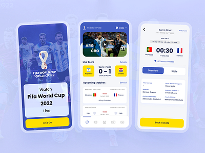 FIFA World Cup App app branding design fifa football graphic design illustration mobile mobile app ui ux worldcup