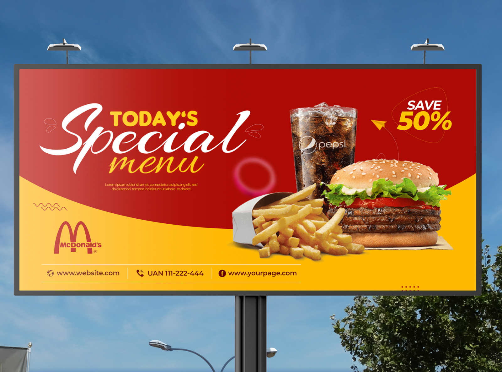 Burger Billboard Design, Signboard Design, Signage Design. by Ui Sprite ...