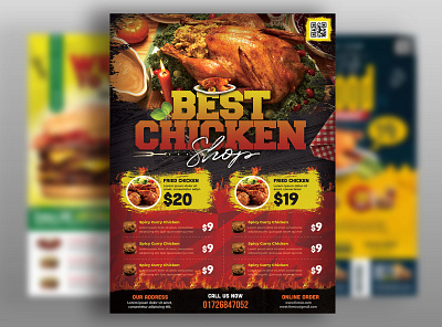 Restaurant Flyer/Brochure Design amzon thankyou card booklet branding brochure brochure design company profile design flyeer design flyer flyer design illustration logo ui vector