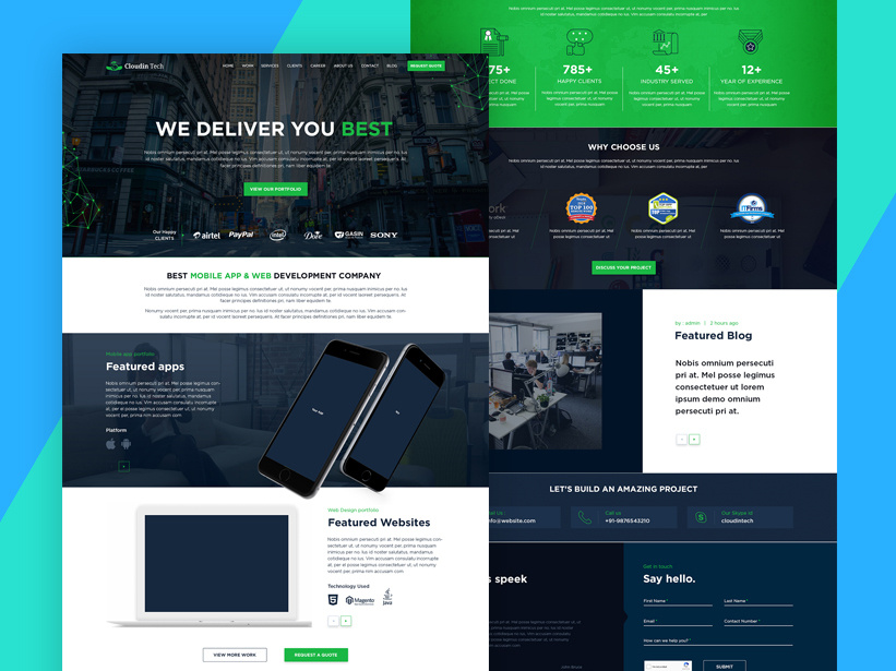 Website Design Layout by CreativeRush on Dribbble