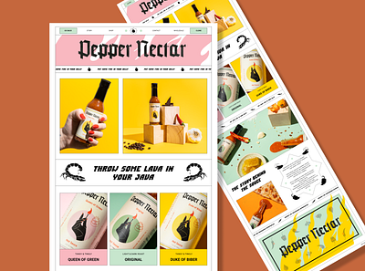 Pepper Пectar branding graphic design