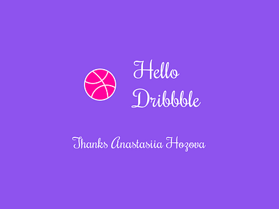 Hello dribbble! design typography