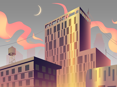 Last Light 2d architecture art graphic design illustration light vector архитектура иллюстрация