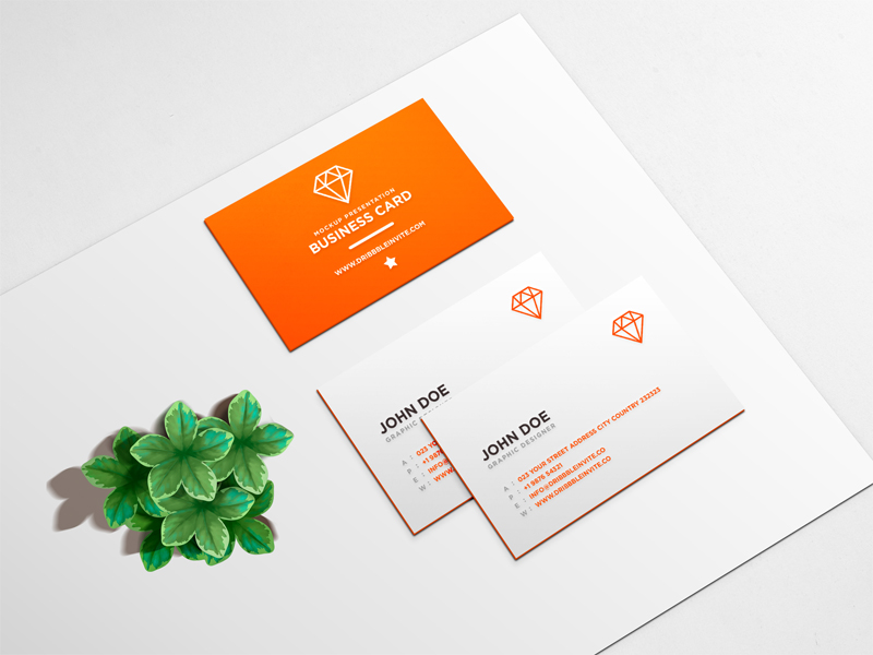 Download Beautiful Business Card Mockup PSD by Jayden White ... PSD Mockup Templates