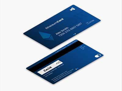 Ethereum Credit Card Design branding design digital graphic design logo ui ux