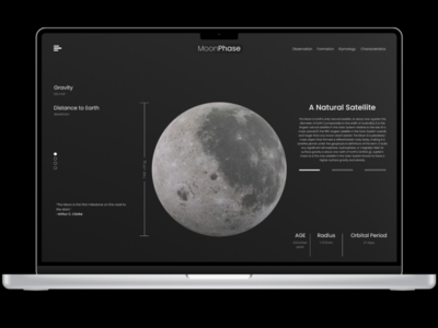 MoonPhase Landing Page Design by Georg on Dribbble