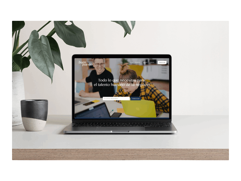 Branding, web design and app design for Buenpuesto app design brand design branding design logo minimal ui ui design ux ux design uxui vector web design web development