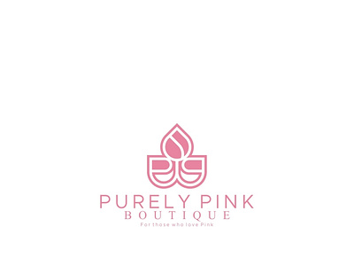 Purely Pink logo design branding design graphic design illustration logo