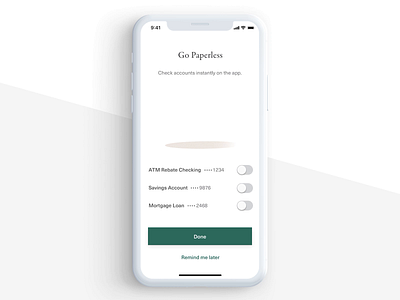 GoPaperless – motion design animation finance app motion design onboarding principle for mac sketchapp
