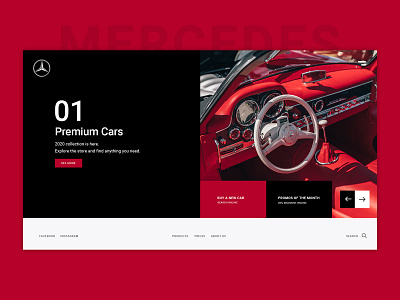 Premium car landing page banner banner design car creative design graphic homepage landingpage mercedes benz uidesign uiuxdesign website