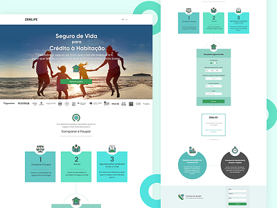 Zenlife insurance website design