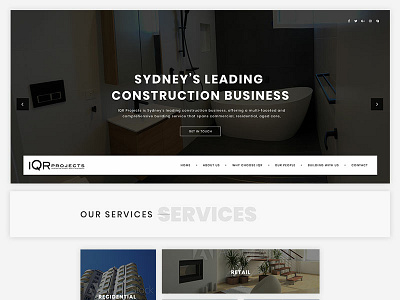 Real Estate Homepage design construction home homepage real estate