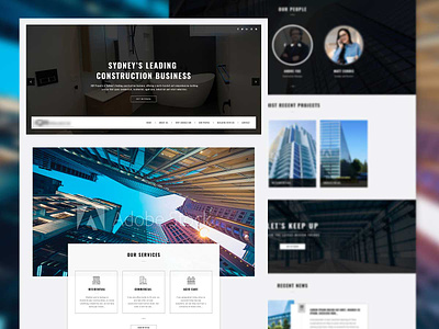 Real estate Homepage design