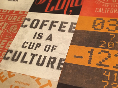 Coffee is a Cup of Culture branding chendesign poster