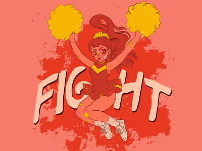 Girl Fight animation comic graphic design illustration logo riso risograph