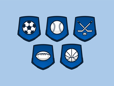 Sports Icons badges baseball basketball football hockey icons soccer sports sports design sports logo