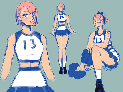 Character design - Naomi anime art character design digital drawing oc