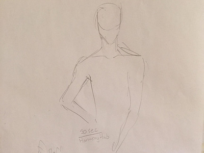 Timed live figure drawing - 30 seconds (2/9) 1/2 anatomy art drawing figure live sketch traditional