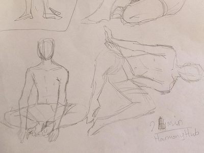 Timed life figure drawing - 2 minutes (4/9) 2/2
