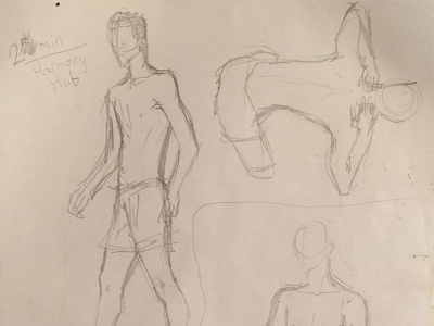 Timed life figure drawing - 2 minutes (5/9) 1/2 anatomy art drawing figure live sketch traditional