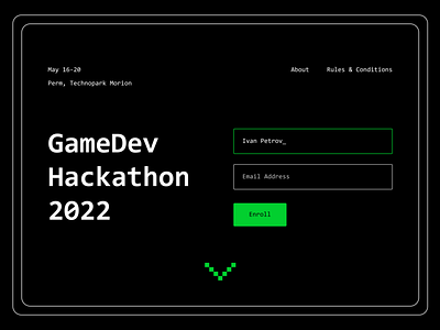 Daily UI 001: Hackathon Sign Up Page Concept 02 daily ui design ui web design