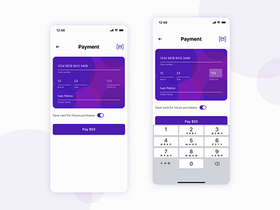 Daily UI 002: Credit Card Checkout daily ui design mobile product design ui ux