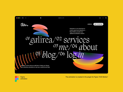 Bright gallery (Animation in figma) abstraction animation circle composition design figma gradient graphic design landing line line animation menu motion graphics plugin trend tutorial typography ui ux vector