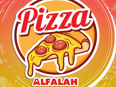 Pizza Alfalah Logo 3d branding design graphic design illustration logo motion graphics vector