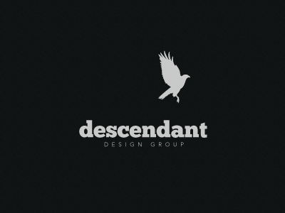 Descendant - 1st Concept branding design hawk logo