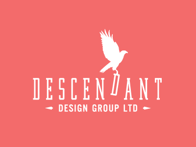 Descendant 5 alternate branding dalle design hawk logo mark stamp