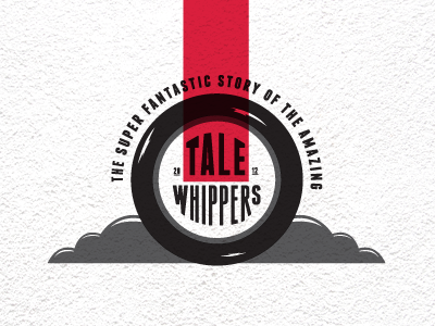 Tale Whippers franchise graphic design print red scooter smoke texture typography wheel