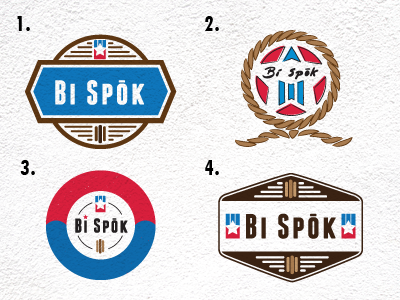 Bi Spok branding cigar franchise bold logo mark stamp star typography