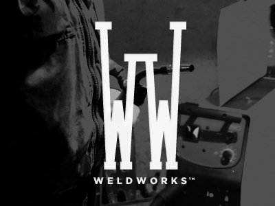 Weldworks3 black branding graphic design logo mark weld