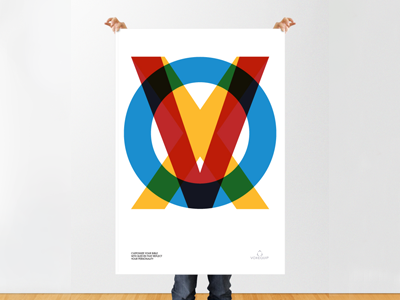Vox avant garde bible graphic design multiply poster typography