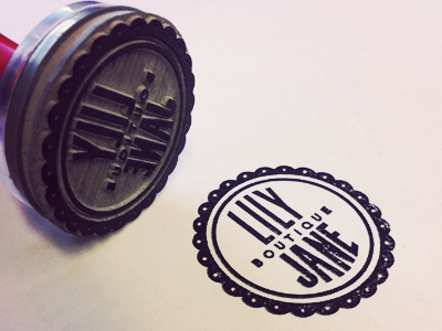 Lily Jane custom type franchise bold gotham logo mark stamp