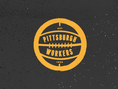 Pittsburgh Workers basketball black pittsburgh playoff rebound yellow