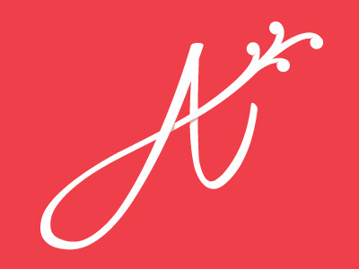 A a brand custom type graphic design logo mark type