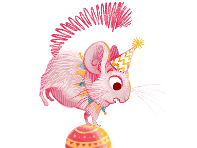 Unlikely Circus - Chinchilla animal illustration animals character design childrens illustration chinchilla circus digital illustration illustration kidlitart