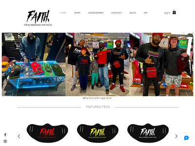 faithclothingbrand wix landing page design editor x ui web swatchers wix wix business wix website wordpress