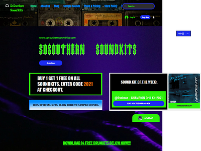 sosouthernsoundkits wix landing page