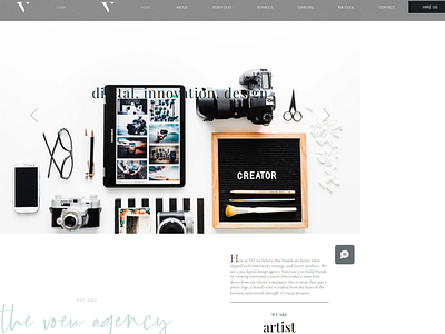 thevoeuagency wix landing page