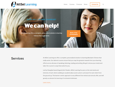 AllSet Learning Wix Landing Page Design design editor x squarespace ui web swatchers wix wix business wix website wordpress