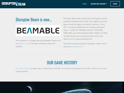 Disruptor Beam Squarespace